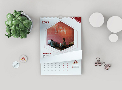 Wall Calendar 2022 Design for Restaurant Business branding calendar calendar design design graphic design print wall calendar