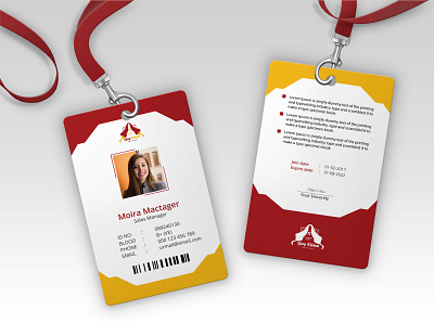 Creative Id Card design for Restaurant Business branding creative design graphic design id id card identity restaurant