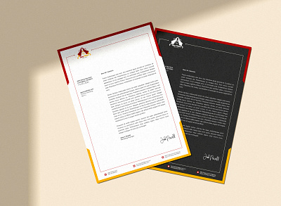 Creative Letterhead Design for Restaurant Business branding business corporate creative design graphic design letterhead modern print professional