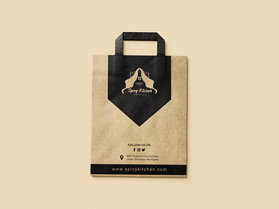 Creative Shopping Bag Design for Restaurant Business