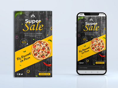 Social Media Story for Restaurant - Instagram ads advertising banner creative design facebook story food graphic design instagram story post restaurant social media story story web