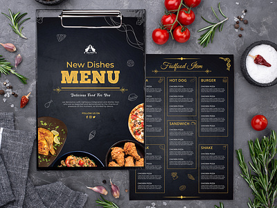 Creative Menu Design for Restaurant Business