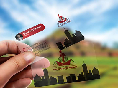 Creative Plastic Business card Design for real estate business