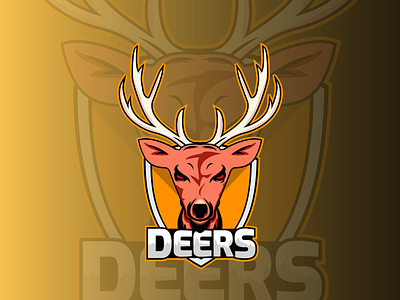 Creative Mascot Logo Design of Deers animation brand creative deer deers design gaming gaming logo graphic design illustration logo logo design mascot logo