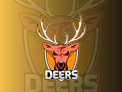 Creative Mascot Logo Design of Deers