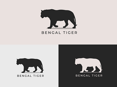 Elegant Minimalist Tiger Logo Design - Animal Logo