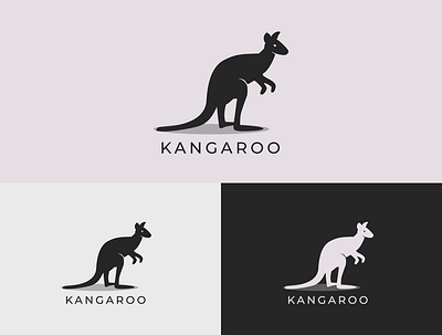 Elegant Minimalist Kangaroo Logo Design - Animal Logo animal brand branding clean creative design elegant graphic design kangaroo logo logo design minimal minimalist modern simple