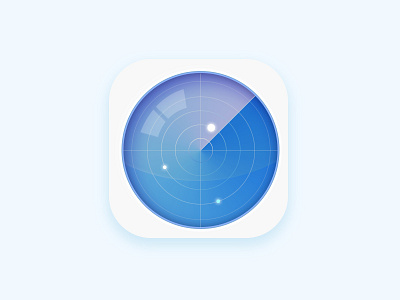 Radia icon app blue glass icon ios radia radia app radia icon