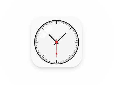 Clock App app clock icon iphone time ui white