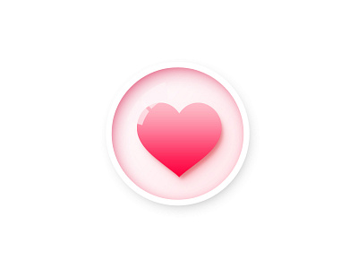 Health Icon app heart icon ios iphone red ui