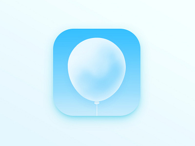 Balloon Icon app balloon blue icon ios iphone ui