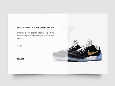 Nike shoe card by Mik Zhu on Dribbble