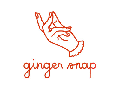 Ginger Snap Logo Refresh brand identity icon logo typography