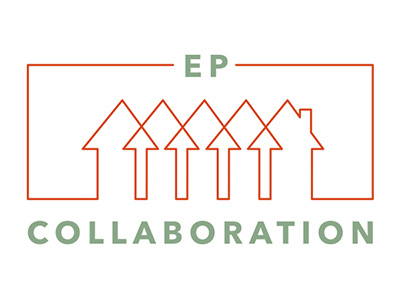 EP Collaboration Logo brand identity icon logo typography