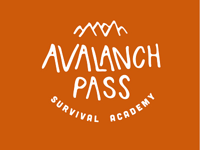 Avalanch Pass Survival Academy brand identity logo logodesign typography