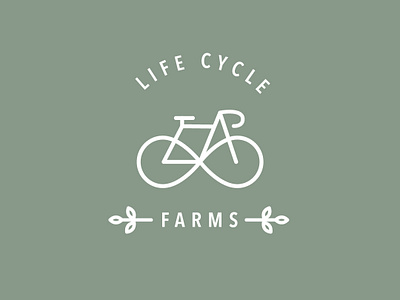 Bike Powered Farm Logo Concept brand identity branding design logo typography
