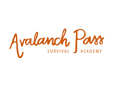 Avalanch Pass Survival Academy Concept brand identity branding calligraphy design logo typography