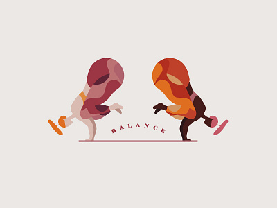 Happy international Yoga day! balance body girl health human illustration meditation orange wellness yoga