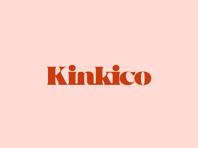 Kinkico. branding font holatania letter logo mark type typography