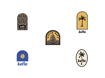 Kefla label folio brand branding brew cannabis cbd design hemp illustration label logo