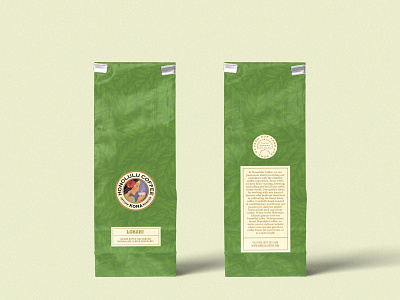Honolulu Coffee Bags bag branding cafe coffee hawaii illustraion package packaging roaster