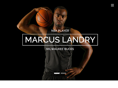 Marcus Landry NBA Player Official Website art direction basketball bucks design graphic design milwaukee nba photography sports web website website design