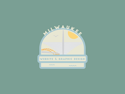 2nd label for Graphic Terrace in Milwaukee art brand branding building city icon illustration logo milwuakee sun town website