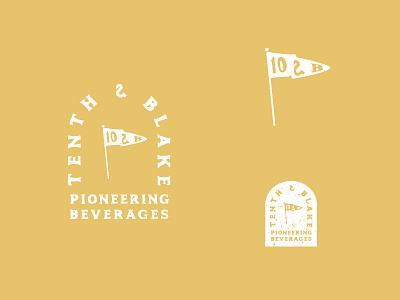 Tenth & Blake Brewing logo concept beer brand branding brew brewery design hops illustration logo
