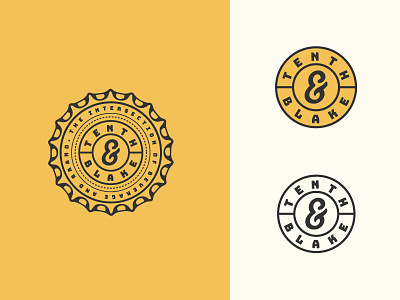 Tenth & Blake Brewing logo concept beer brand branding brew brewery design hops illustration logo