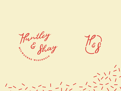 Huntley and Shay logo design brand branding design illustration lettering lifestyle logo photographer type typography