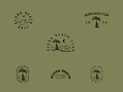 Aloha Beach Club doodles