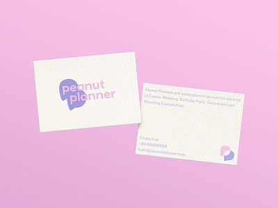 Peanut Planner - Business Card anniversary brand design events logo peanut planner vietnam wedding