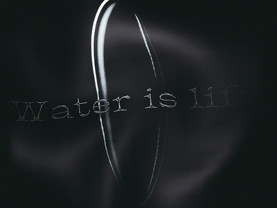 Water is life. drop illustration is life typography vietnam water