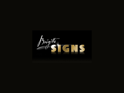 Brigitte Signs logo branding design icon illustration logo typography vector