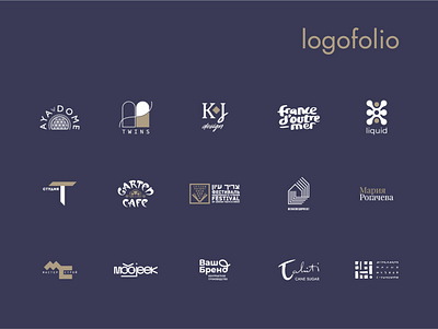 Logofolio branding design graphic design icon illustration logo logo mark logotype mark typography vector