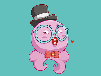 Day-02 character illustrator logo pink