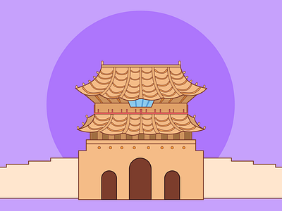 No.2 Korean Barbecue architect icon illustrator ui