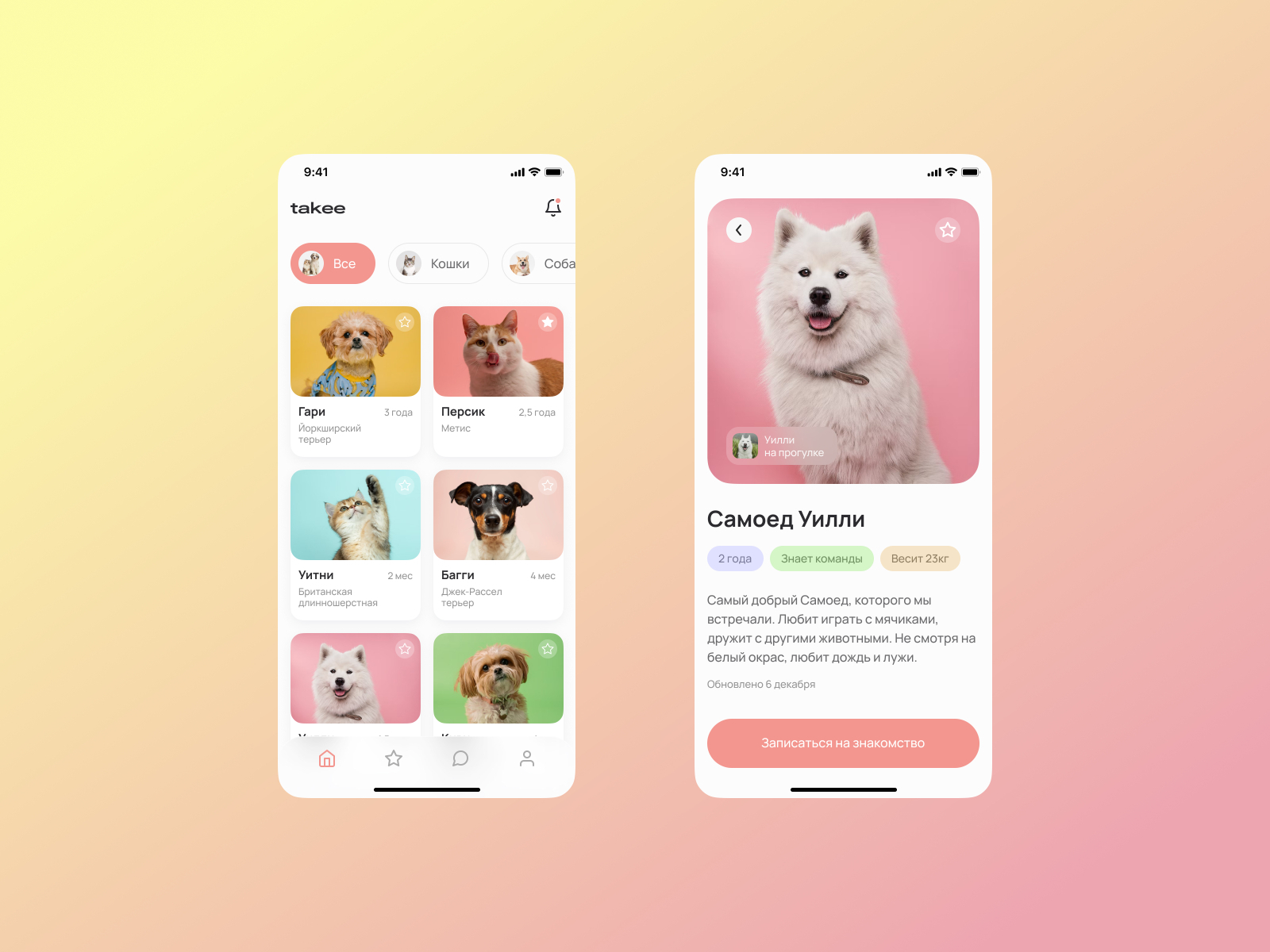 Animal Shelter App by Valeria Frolova on Dribbble