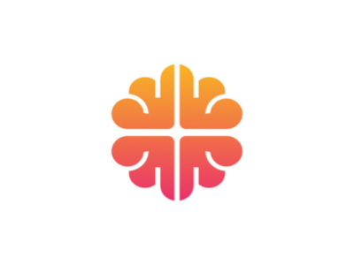 Brain icon branding graphic design logo