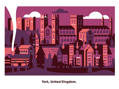 York buildings church city england illustration town uk york