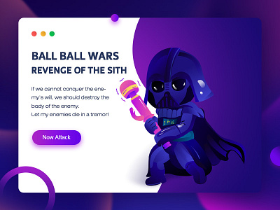 Revenge of the Sith app colorful gradient illustration revenge of the sith star wars ui ux