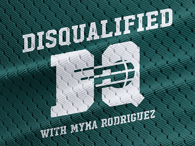 Disqualified album artwork basketball disqualified jersey podcast podcast logo sports uniform