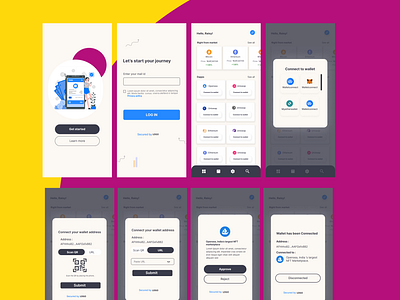 Mobile design blockchain design figma mobile app ui ui design ux website