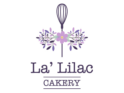 Cakery Brand Logo Design bakery brand cakery design floral illustration logo typography vector