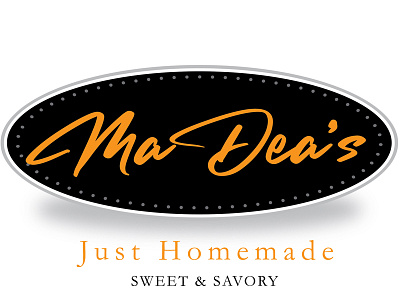 MaDea's Just Homemade Logo cake company logo cake company logo cake shop logo design by blake andujar