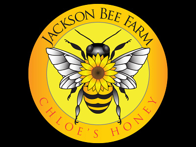 JACKSON BEE FARM LOGO DESIGN jackson bee farm logo design jackson bee farm logo design logo design by blake andujar