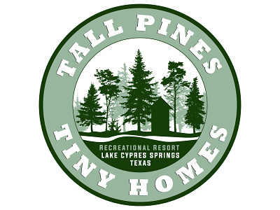 Tall Pines Tiny Homes cypres springs texas logo design by blake andujar tall pines tiny homes tiny homes