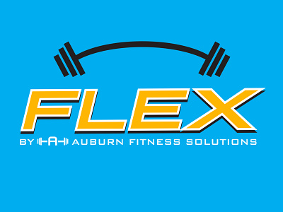 FLEX FITNESS LOGO auburn fitness solutions flex flex fitness logo design by blake andujar
