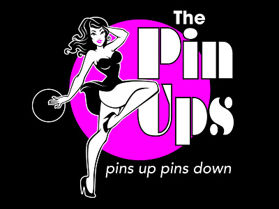 The Pin Ups logo design