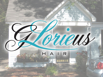 GLorieus Hair Logo and Branding hair logo salon